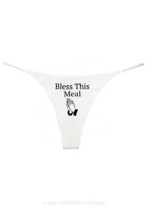 Bless This Meal Y2K Bikini String Thong Cherrykitten