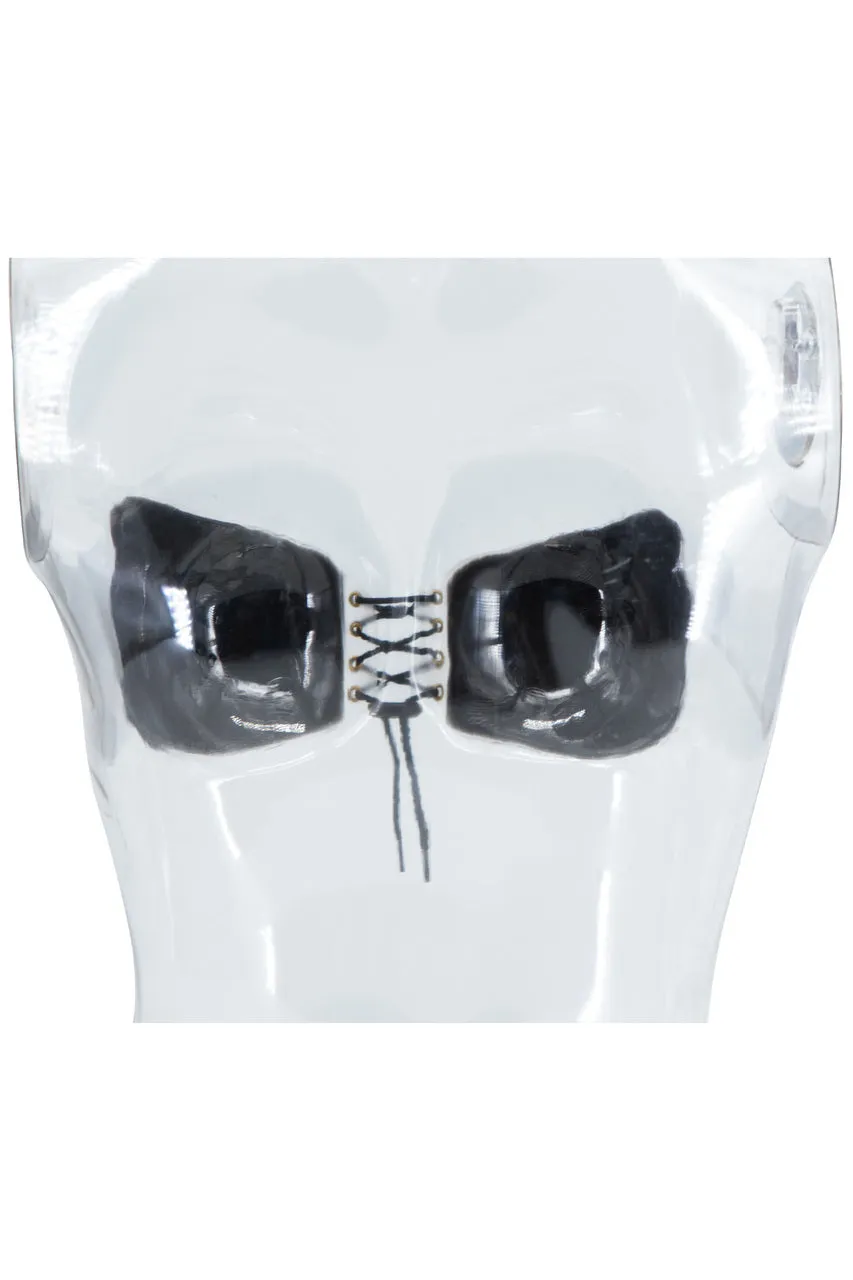 BWXW034BLK Silicone Tie Up Bra -
