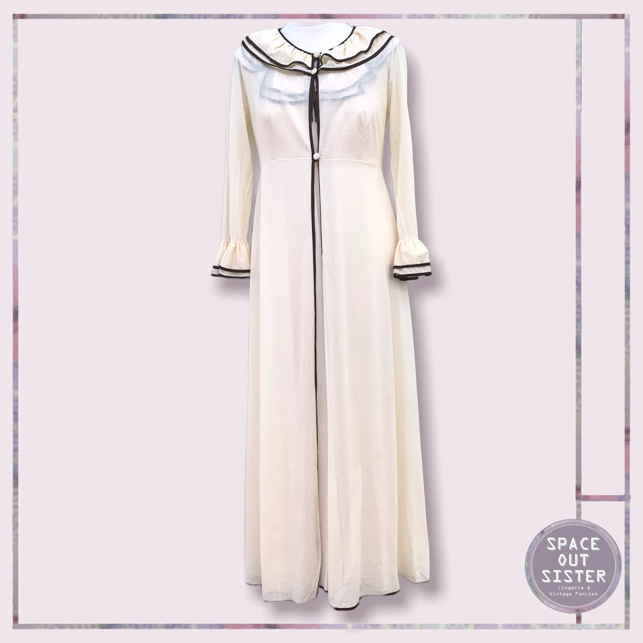 Circa 1970s Taupe Two Piece Set