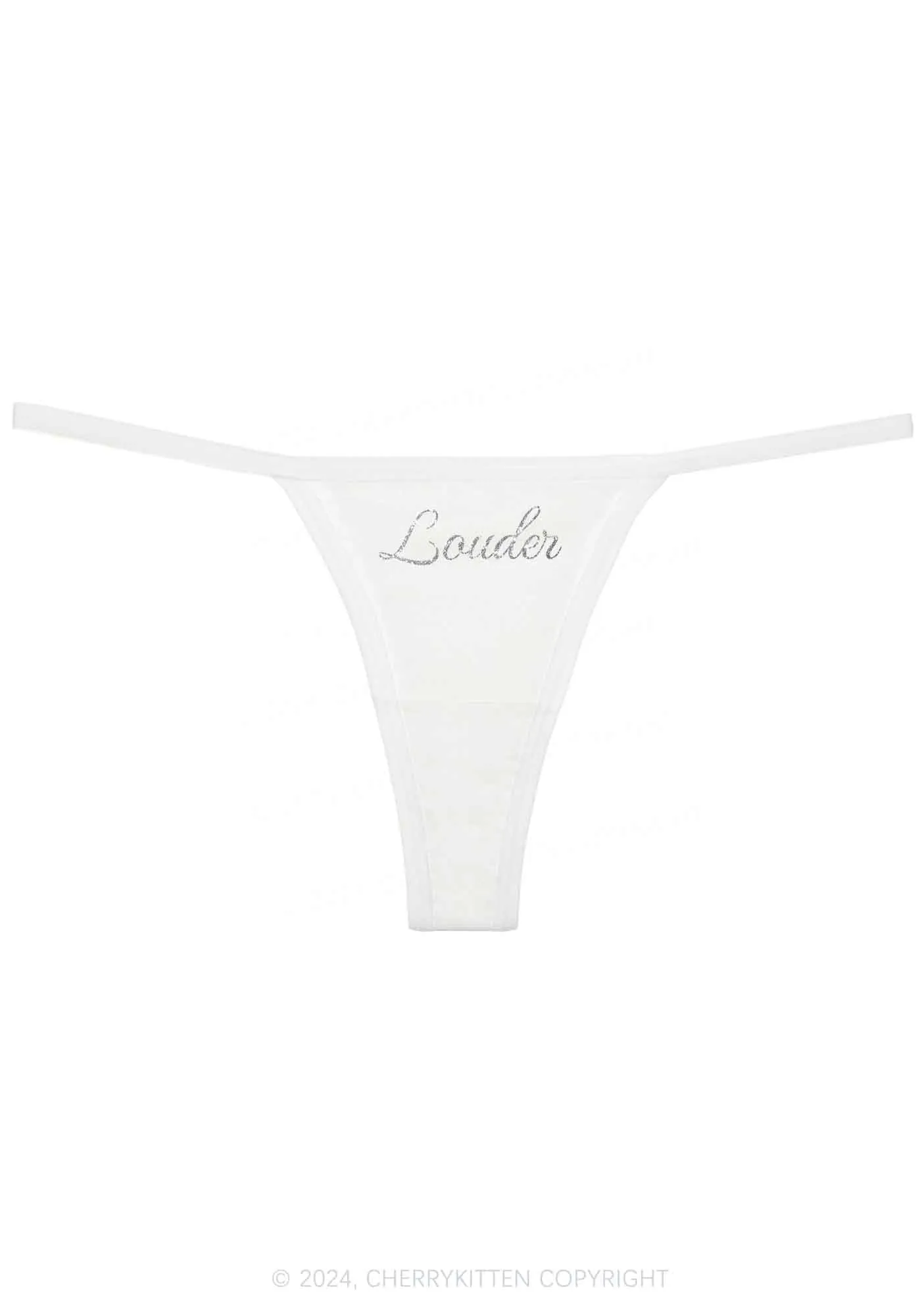 Custom Louder Y2K Flat String Thong Cherrykitten