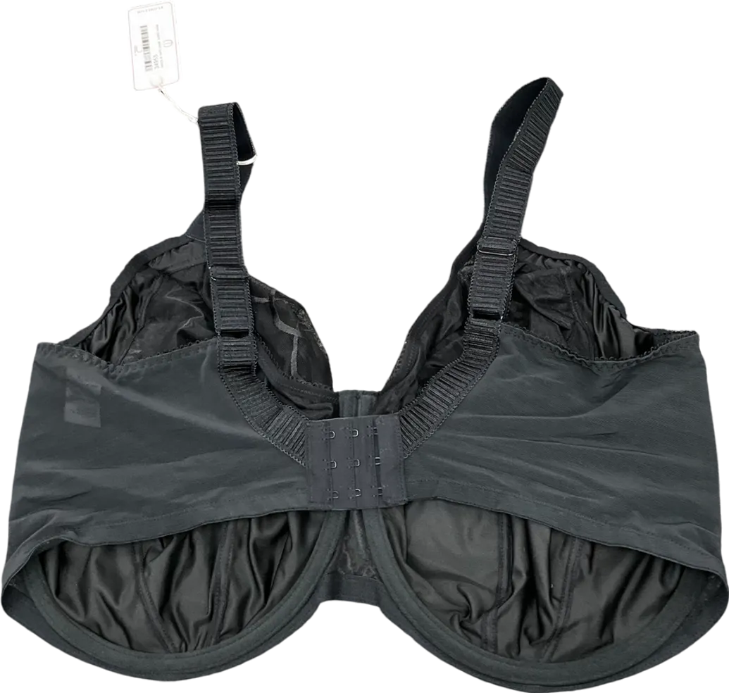 Elomi Lingerie Black Cate Full Cup Bra - 44l UK XXXL