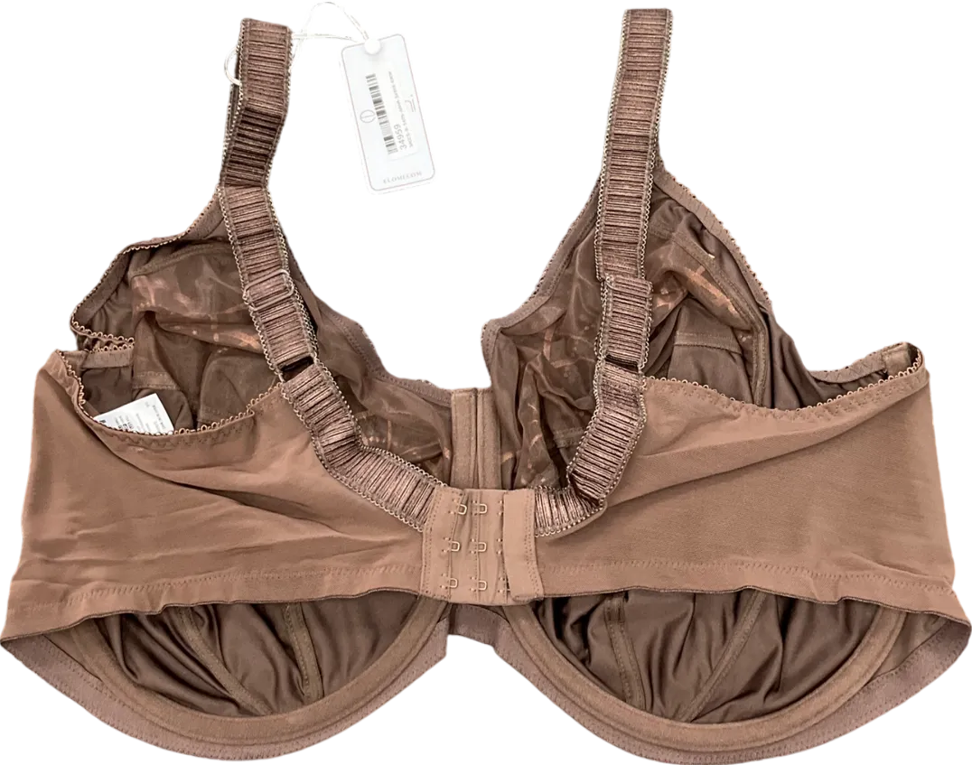 Elomi Lingerie Brown Cate Full Cup Bra UK 44K