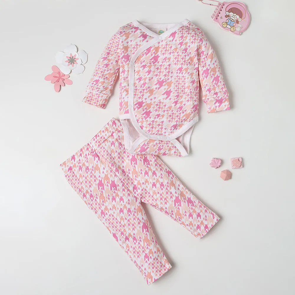 Fancy Fluff Elegance Wrapover Pyjama Set