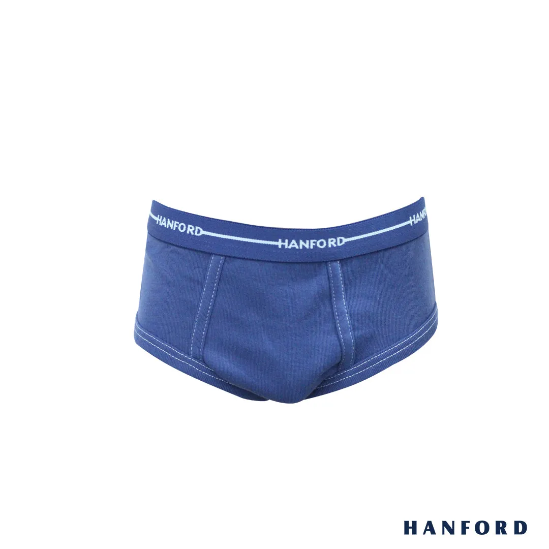 Hanford Kids/Teens Premium Ribbed Cotton Hipster Briefs Skipper - Assorted (3in1 Pack)