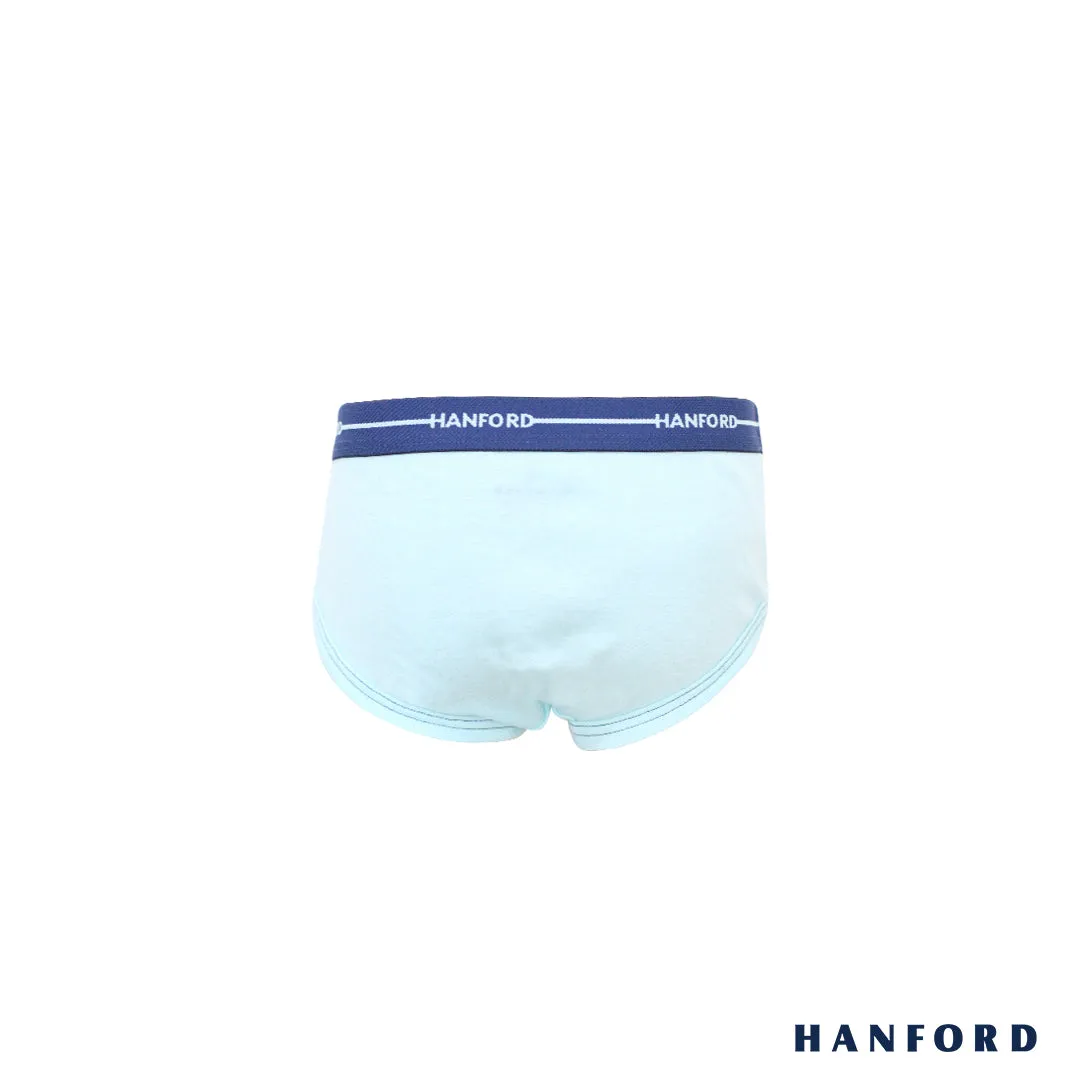 Hanford Kids/Teens Premium Ribbed Cotton Hipster Briefs Skipper - Assorted (3in1 Pack)