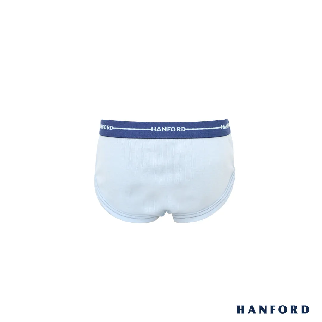Hanford Kids/Teens Premium Ribbed Cotton Hipster Briefs Skipper - Assorted (3in1 Pack)