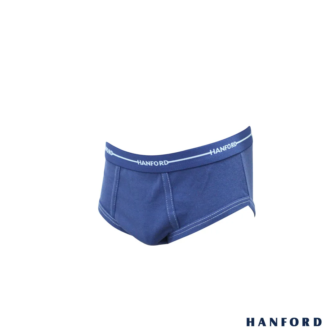 Hanford Kids/Teens Premium Ribbed Cotton Hipster Briefs Skipper - Assorted (3in1 Pack)