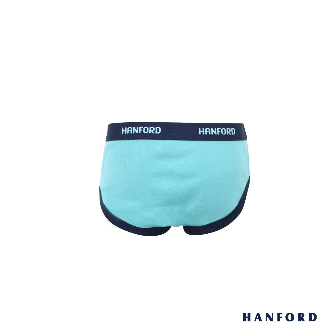 Hanford Kids/Teens Premium Ribbed Cotton Hipster Briefs w/ Combi Curtis - Assorted (3in1 Pack)