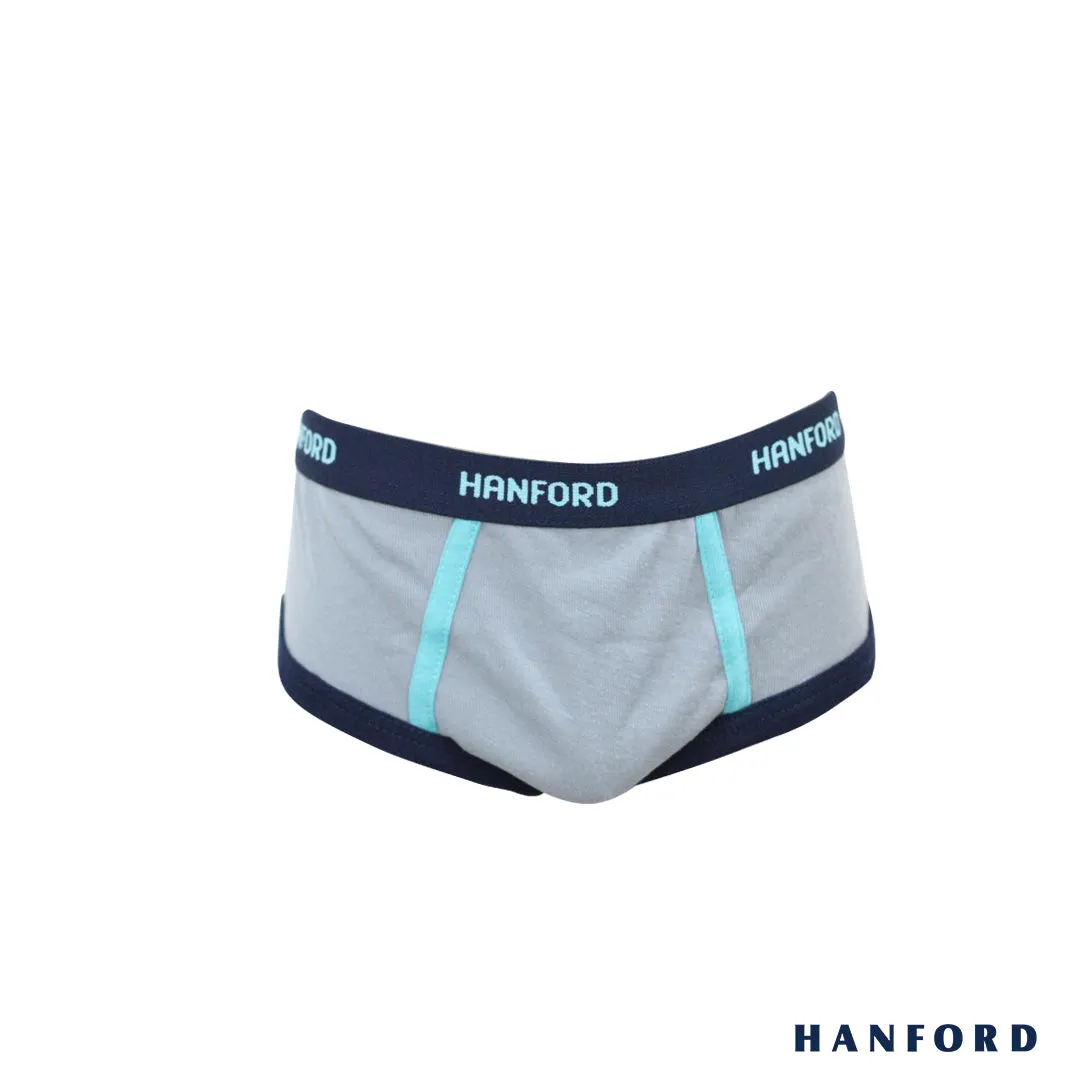 Hanford Kids/Teens Premium Ribbed Cotton Hipster Briefs w/ Combi Curtis - Assorted (3in1 Pack)