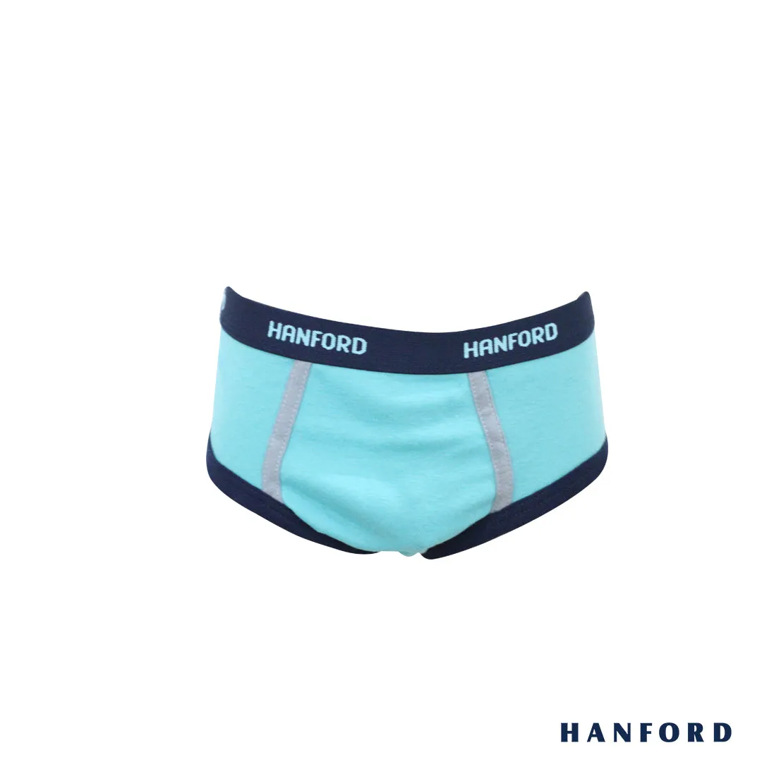 Hanford Kids/Teens Premium Ribbed Cotton Hipster Briefs w/ Combi Curtis - Assorted (3in1 Pack)