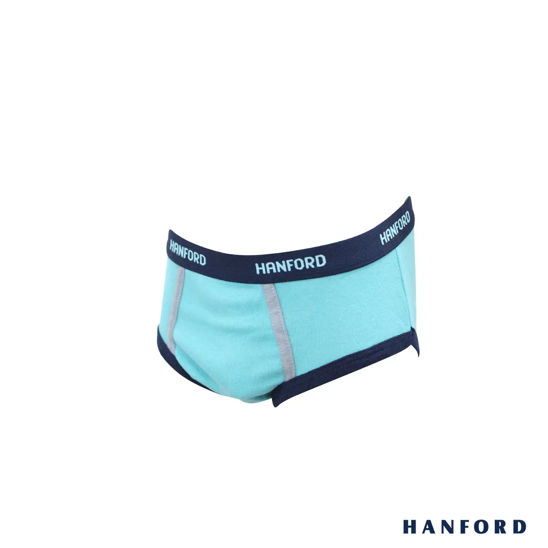 Hanford Kids/Teens Premium Ribbed Cotton Hipster Briefs w/ Combi Curtis - Assorted (3in1 Pack)