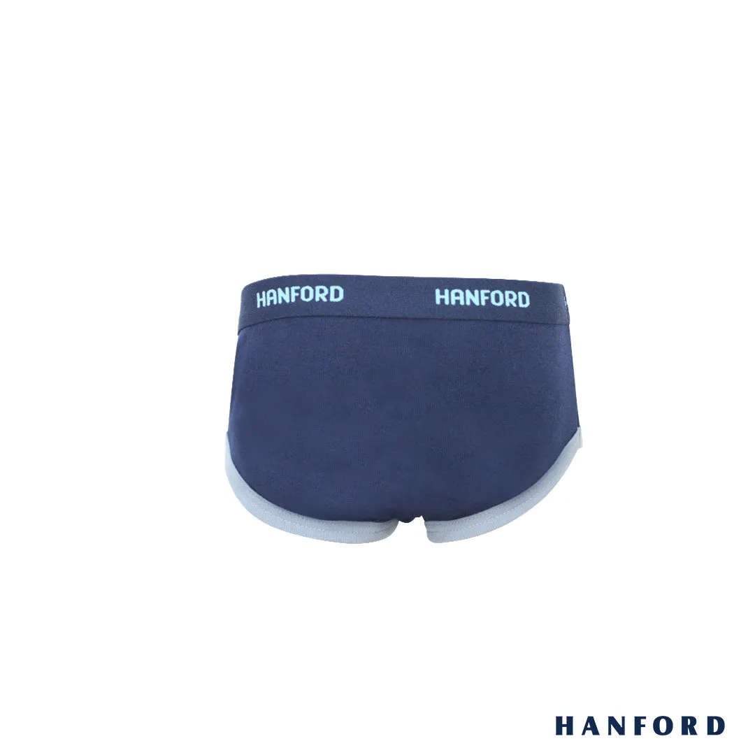 Hanford Kids/Teens Premium Ribbed Cotton Hipster Briefs w/ Combi Curtis - Assorted (3in1 Pack)