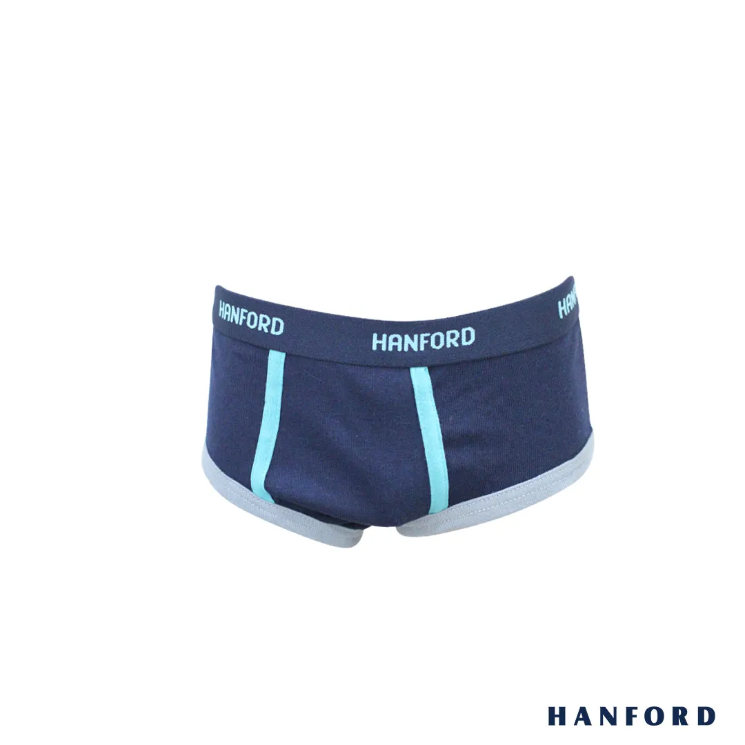 Hanford Kids/Teens Premium Ribbed Cotton Hipster Briefs w/ Combi Curtis - Assorted (3in1 Pack)