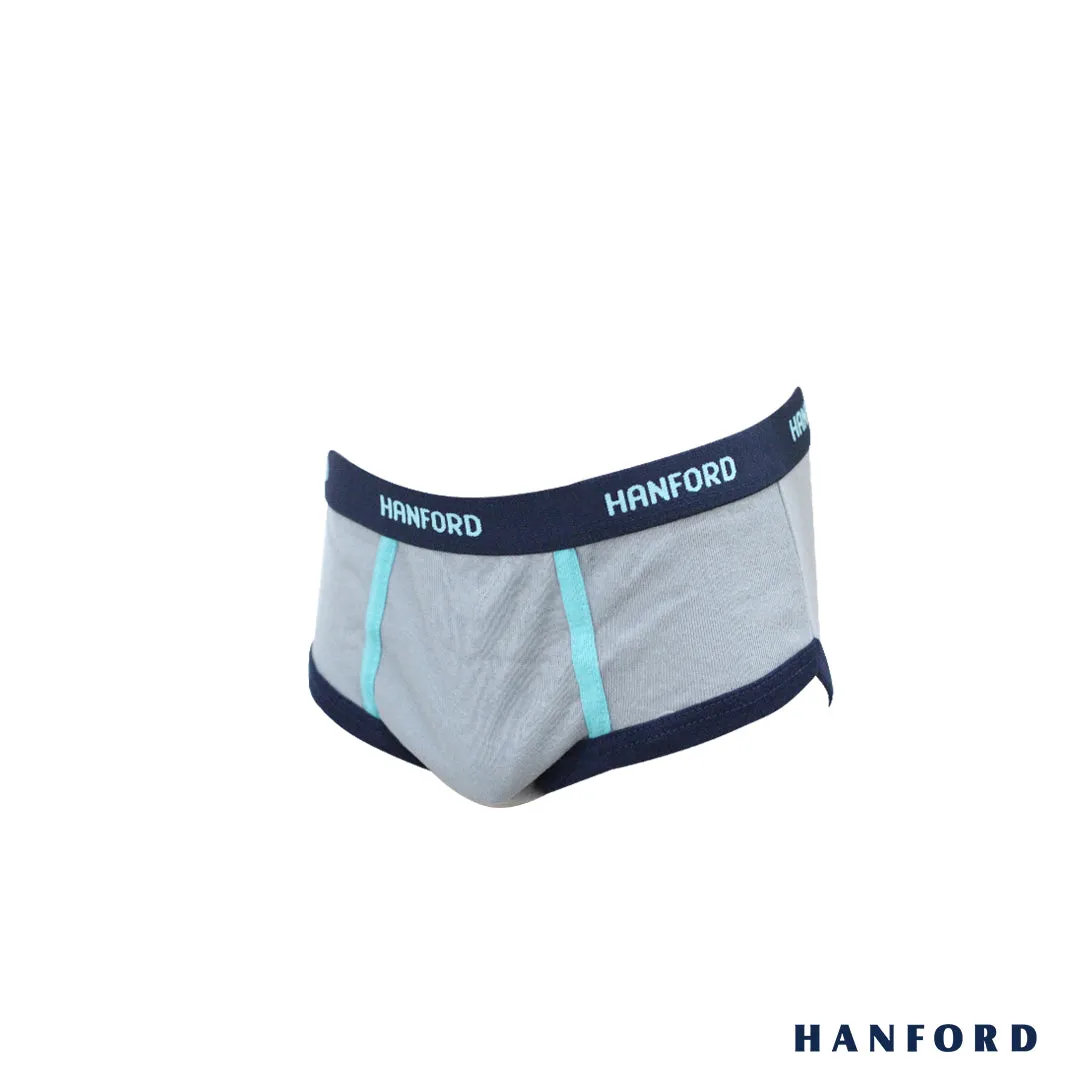 Hanford Kids/Teens Premium Ribbed Cotton Hipster Briefs w/ Combi Curtis - Assorted (3in1 Pack)