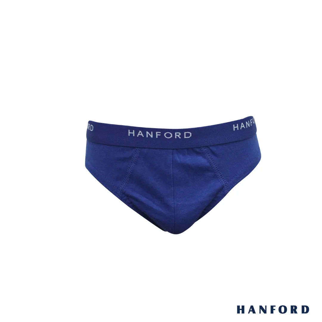 Hanford Kids/Teens Regular Cotton Briefs - Cadet Print (2in1 Pack)