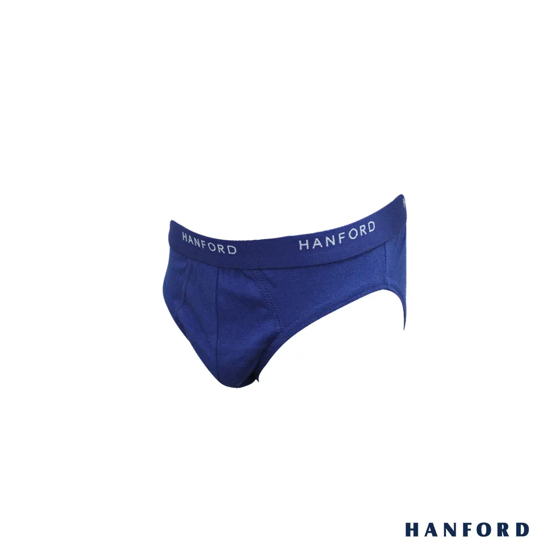 Hanford Kids/Teens Regular Cotton Briefs - Cadet Print (2in1 Pack)