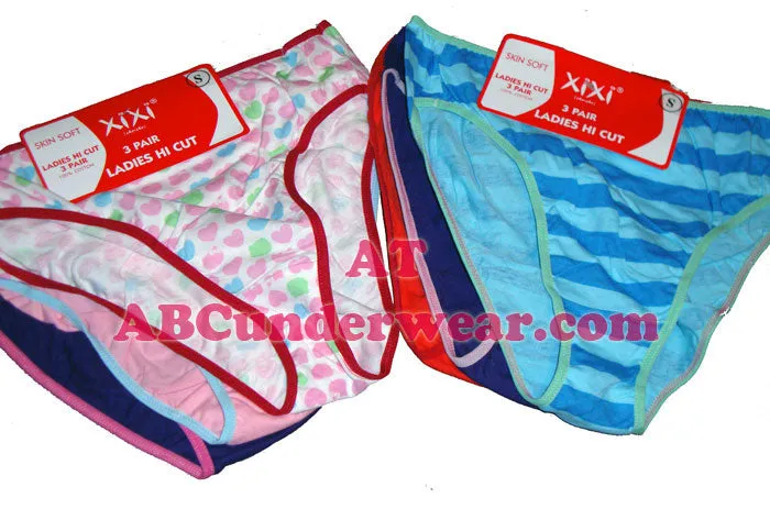 Ladies Hi Cut Panties 3Pk