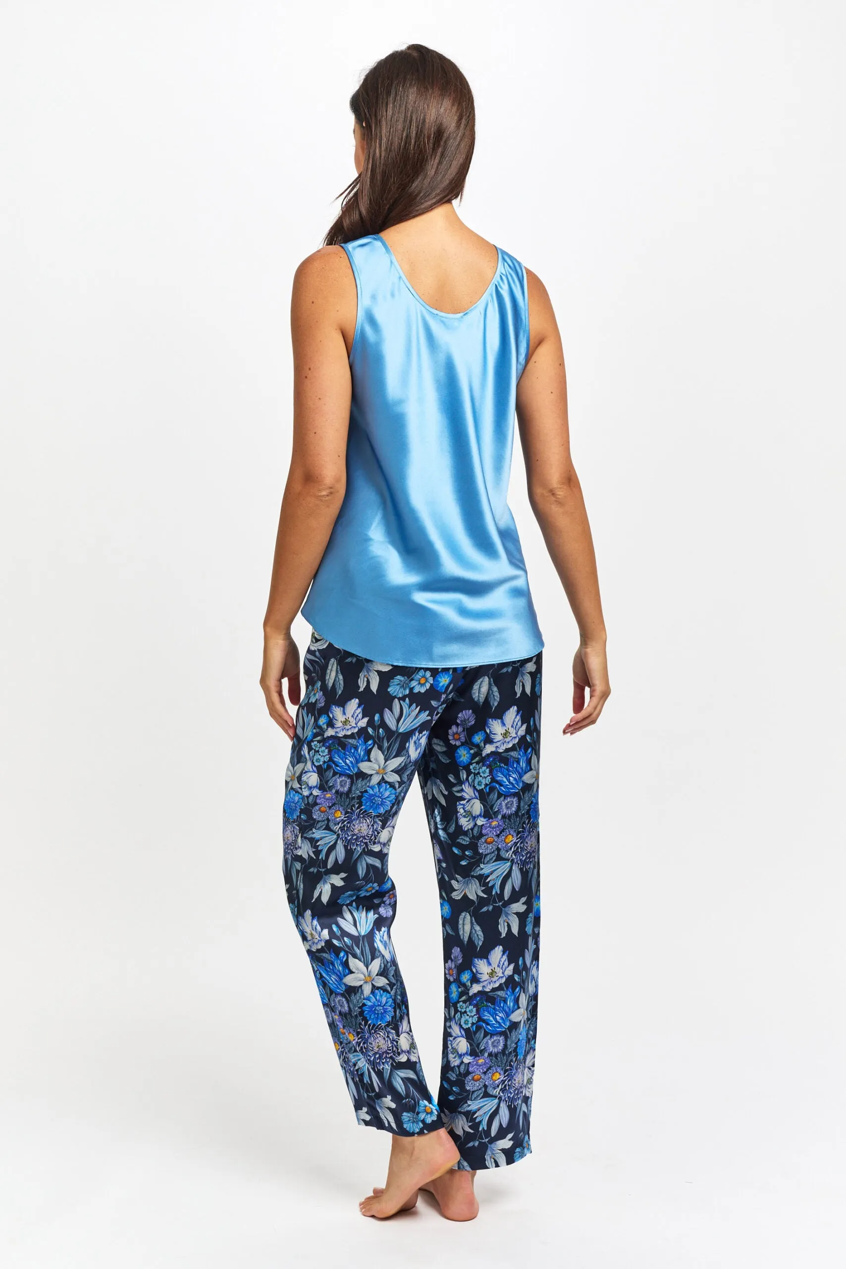 Liberty Silk Sleep Pant Stately Boutique Blue