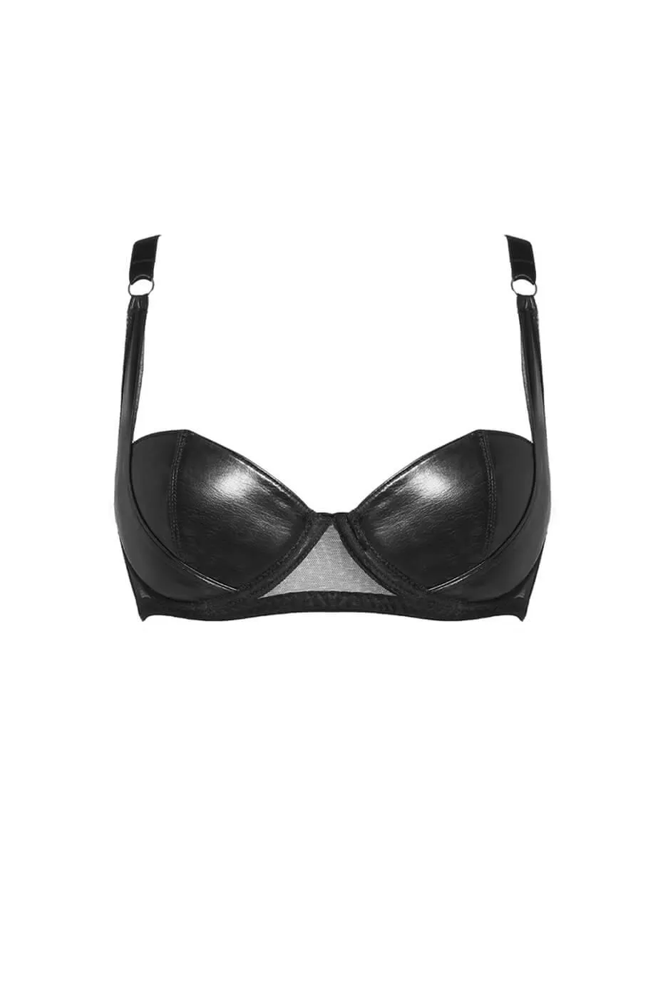 Nina Balconette Leather Bra