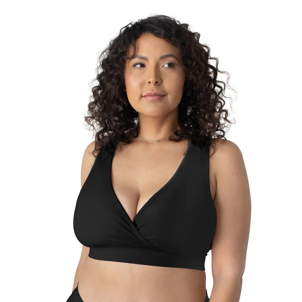 Organic Cotton Nursing and Sleep Bra - Black by Kindred Bravely