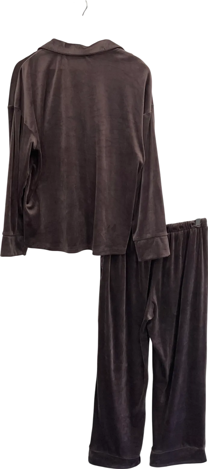 Primark Purple Soft Button Through Pyjama Set UK M