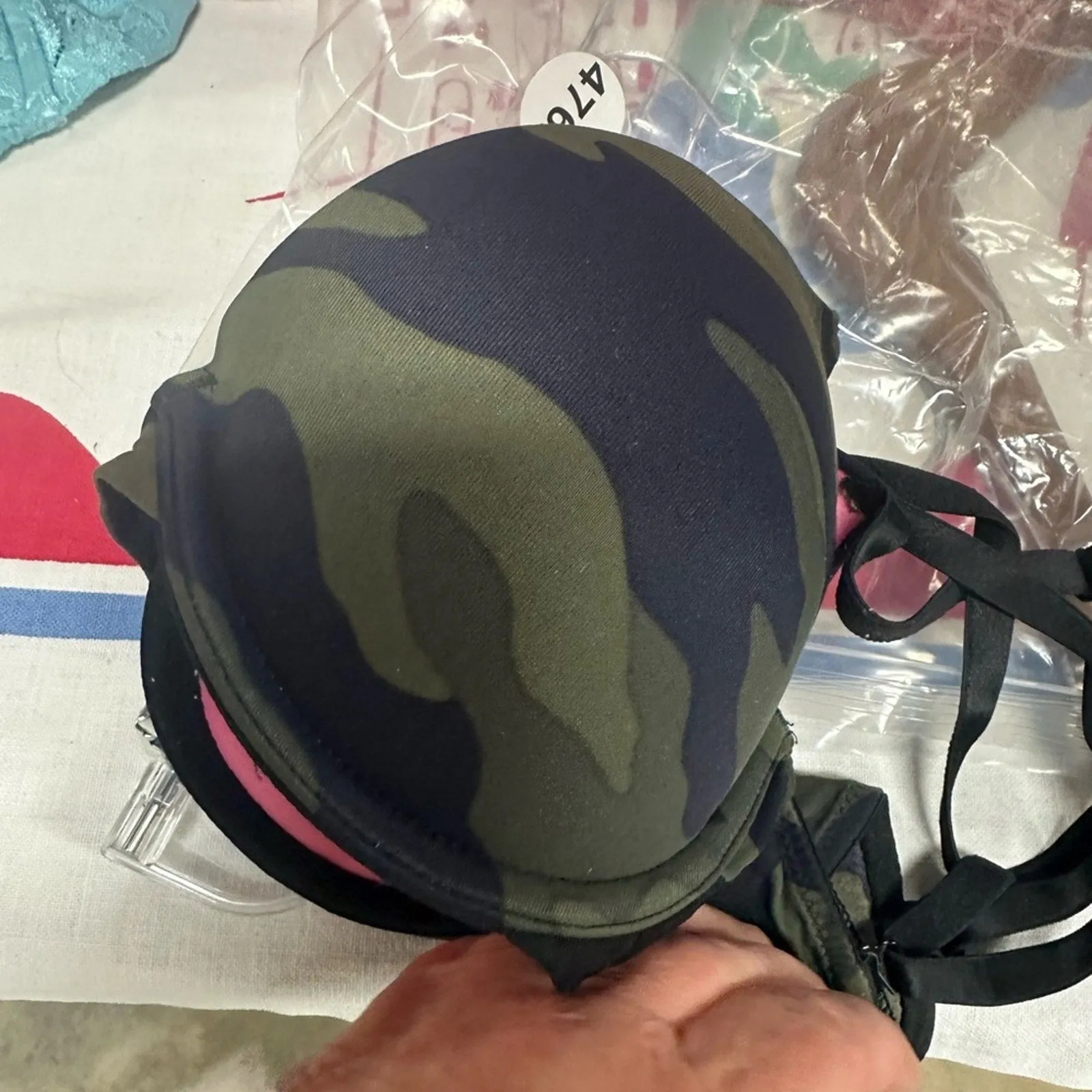 Victoria’s Secret Camo Wear Everywhere Push Up Tee Shirt Bra